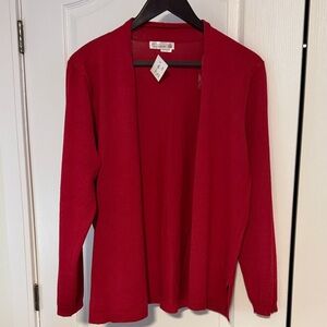 89th & Madison Vibrant Red Women's Cardigan